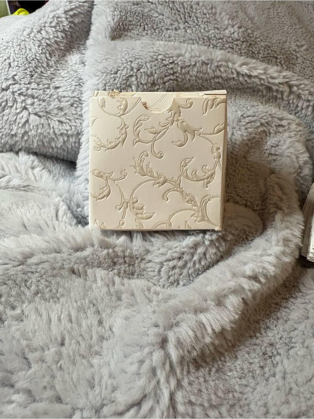 Embossed Cream Decorative Box